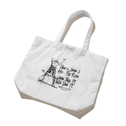 HIROSHI TANAHASHI TANAHASHI NYLON TOTE BAG by Kinetics 棚橋弘至 棚橋弘至 ナイロン トートバッグ by キネティクス KASPHT02【メンズ トートバッグ 鞄 コラボ 受注生産 26SS】