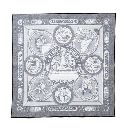 HIROSHI TANAHASHI TANAHASHI BANDANA  (RUTSUBO x YU SUDA) 棚橋弘至 棚橋弘至 バンダナ R-TANAHASHI-AC1【メンズ バンダナ コラボ 受注生産 26SS】