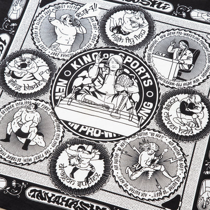 HIROSHI TANAHASHI TANAHASHI BANDANA  (RUTSUBO x YU SUDA) 棚橋弘至 棚橋弘至 バンダナ R-TANAHASHI-AC1【メンズ バンダナ コラボ 受注生産 26SS】