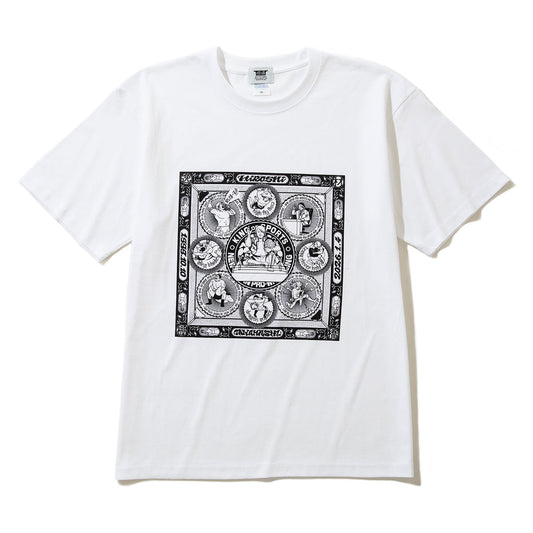 HIROSHI TANAHASHI TANAHASHI S/S T-SHIRTS (RUTSUBO x YU SUDA) 棚橋弘至 棚橋弘至 ショートスリーブ Tシャツ R-TANAHASHI-TS【メンズ Tシャツ コラボ 受注生産 26SS】