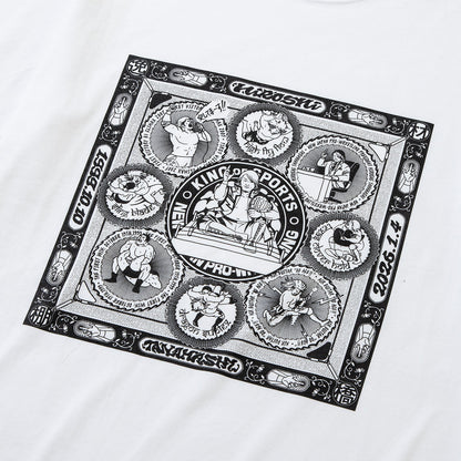 HIROSHI TANAHASHI TANAHASHI S/S T-SHIRTS (RUTSUBO x YU SUDA) 棚橋弘至 棚橋弘至 ショートスリーブ Tシャツ R-TANAHASHI-TS【メンズ Tシャツ コラボ 受注生産 26SS】