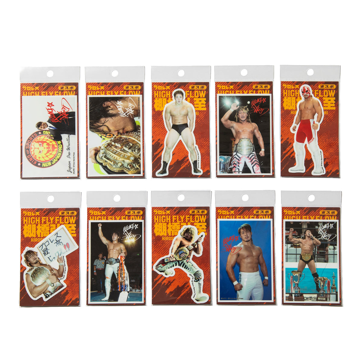 HIROSHI TANAHASHI 棚橋弘至×東スポ ステッカーセット 棚橋弘至 棚橋弘至×東スポ ステッカーセット T-T-S-SET【メンズ ステッカー コラボ 受注生産 26SS】