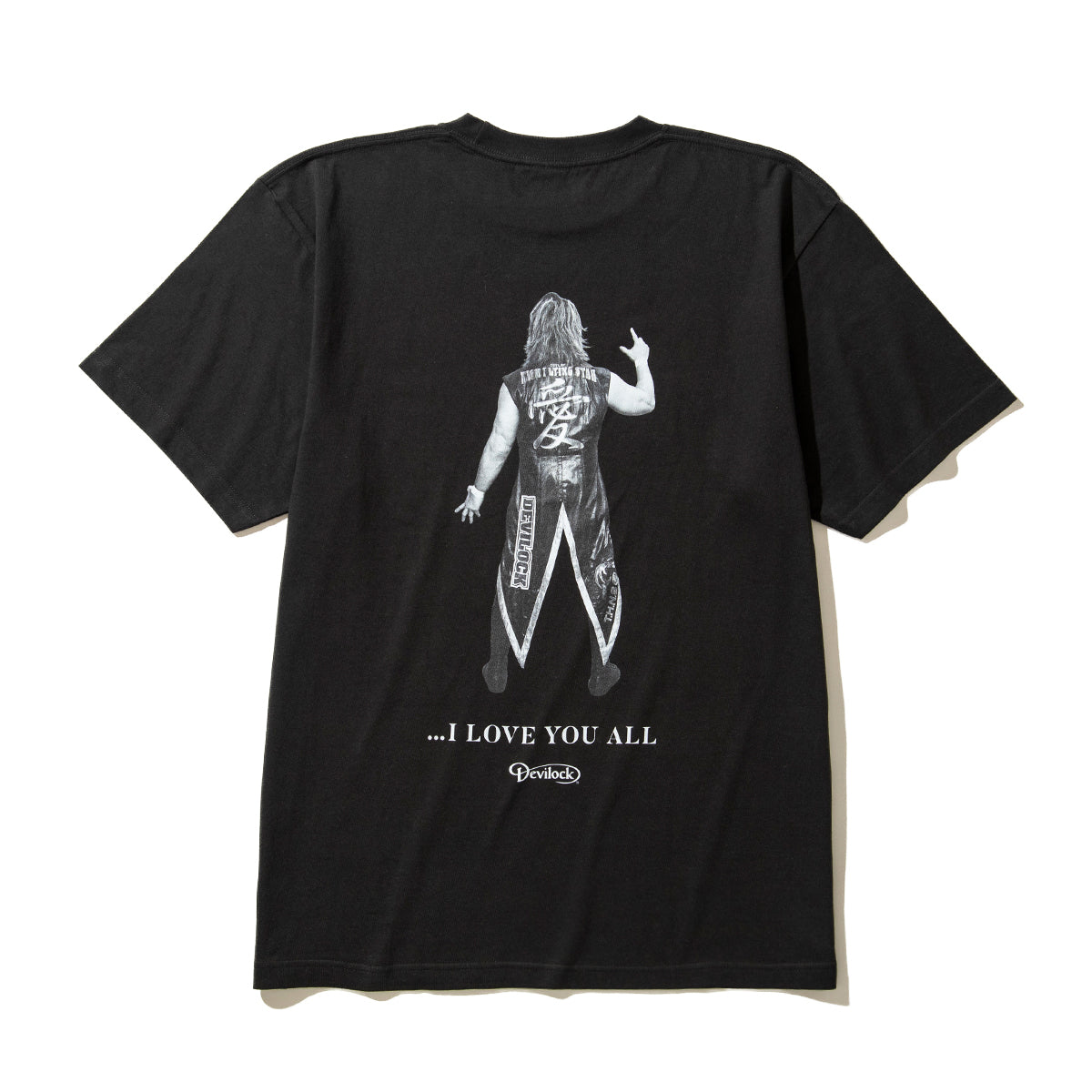 HIROSHI TANAHASHI DEVILOCK 棚橋弘至 T-SHIRT 棚橋弘至 デビロック 棚橋弘至 Tシャツ DVLCKTH01【メンズ Tシャツ 半袖 コラボ 受注生産 26SS】