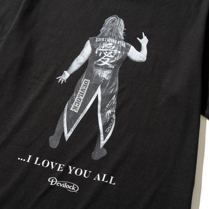 HIROSHI TANAHASHI DEVILOCK 棚橋弘至 T-SHIRT 棚橋弘至 デビロック 棚橋弘至 Tシャツ DVLCKTH01【メンズ Tシャツ 半袖 コラボ 受注生産 26SS】