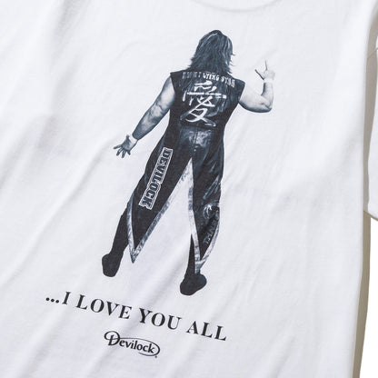 HIROSHI TANAHASHI DEVILOCK 棚橋弘至 T-SHIRT 棚橋弘至 デビロック 棚橋弘至 Tシャツ DVLCKTH01【メンズ Tシャツ 半袖 コラボ 受注生産 26SS】