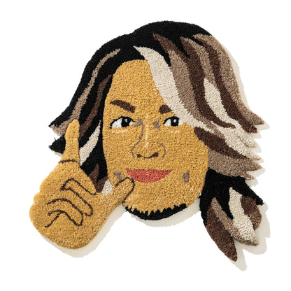 HIROSHI TANAHASHI タフティングラグ (顔) 棚橋弘至 タフティングラグ (顔) PA11【メンズ ハンドメイド ラグ コラボ 受注生産 26SS】