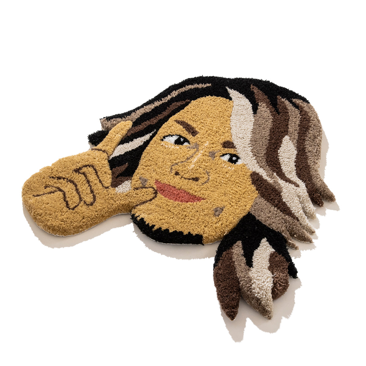 HIROSHI TANAHASHI タフティングラグ (顔) 棚橋弘至 タフティングラグ (顔) PA11【メンズ ハンドメイド ラグ コラボ 受注生産 26SS】