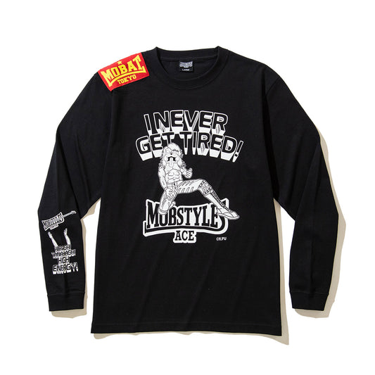 HIROSHI TANAHASHI TANAHASHI x MOB L/S Tee 棚橋弘至 棚橋弘至 x MOB ロングスリーブTシャツ MOBTN02【メンズ Tシャツ 長袖 コラボ 受注生産 26SS】