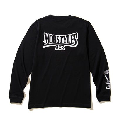 HIROSHI TANAHASHI TANAHASHI x MOB L/S Tee 棚橋弘至 棚橋弘至 x MOB ロングスリーブTシャツ MOBTN02【メンズ Tシャツ 長袖 コラボ 受注生産 26SS】