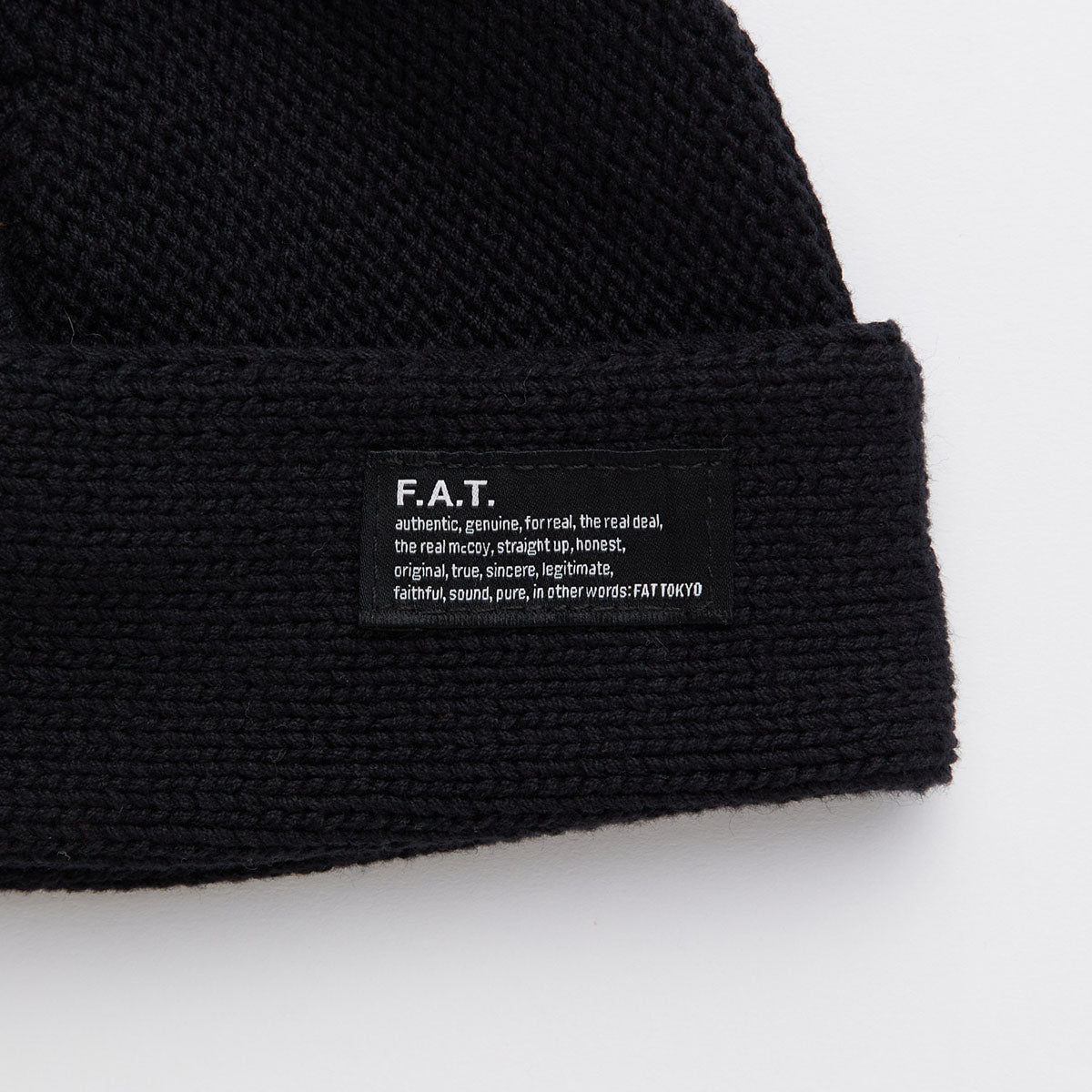 FAT FOBBLE エフエイティー フォブル F32610-CP02【メンズ ニットキャップ コットンニット 手編み 厚手 防寒 カジュアル 26SS】