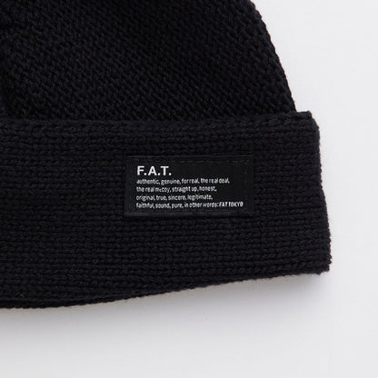 FAT FOBBLE エフエイティー フォブル F32610-CP02【メンズ ニットキャップ コットンニット 手編み 厚手 防寒 カジュアル 26SS】
