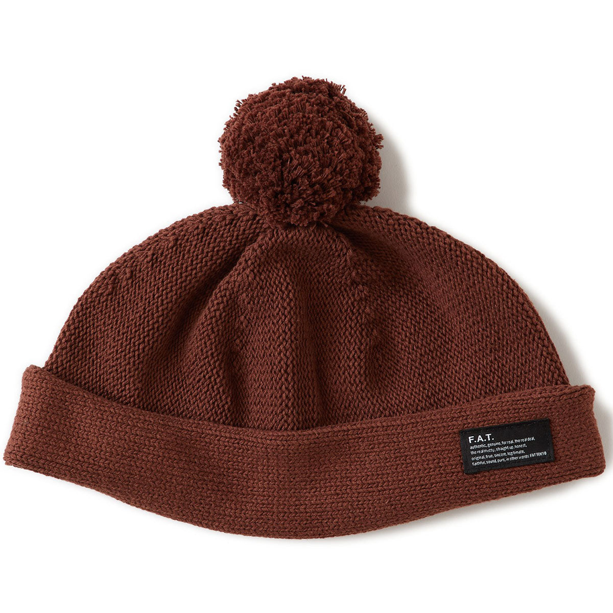 FAT FOBBLE エフエイティー フォブル F32610-CP02【メンズ ニットキャップ コットンニット 手編み 厚手 防寒 カジュアル 26SS】