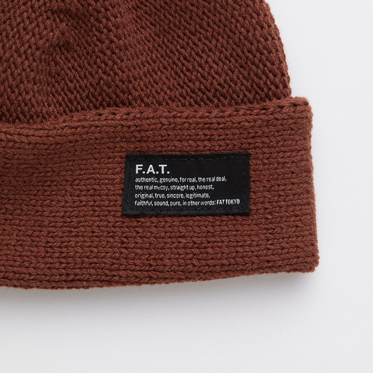 FAT FOBBLE エフエイティー フォブル F32610-CP02【メンズ ニットキャップ コットンニット 手編み 厚手 防寒 カジュアル 26SS】
