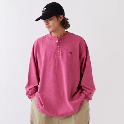 FAT FACIDENRY エフエイティー ファシデンリー F32610-CT06【メンズ ヘンリーネックカットソー ビッグシルエット トップス 26SS】