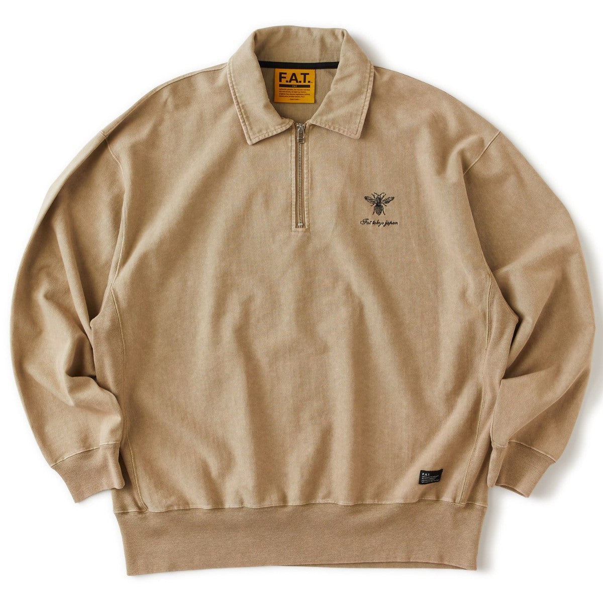 FAT FACIDUP エフエイティー ファシダップ F32610-CT07【メンズ ハーフジップカットソー ビッグシルエット 26SS】