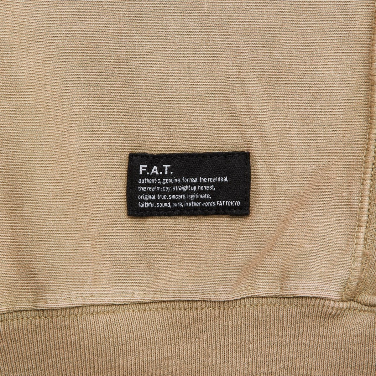 FAT FACIDUP エフエイティー ファシダップ F32610-CT07【メンズ ハーフジップカットソー ビッグシルエット 26SS】