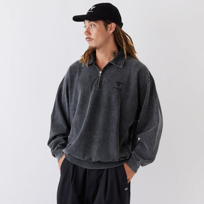 FAT FACIDUP エフエイティー ファシダップ F32610-CT07【メンズ ハーフジップカットソー ビッグシルエット 26SS】