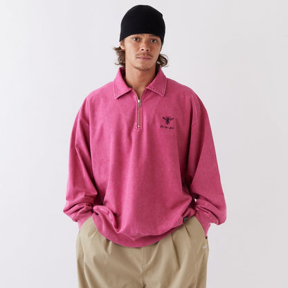 FAT FACIDUP エフエイティー ファシダップ F32610-CT07【メンズ ハーフジップカットソー ビッグシルエット 26SS】