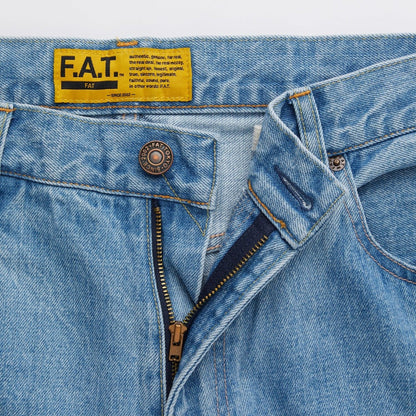 FAT 1-1 "FADER" エフエイティー 1-1 "フェーダー" F32610-PN04【メンズ デニムパンツ ストレート ジーンズ セルヴィッチ イージーパンツ カジュアル 26SS】