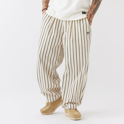 FAT THREEKAP エフエイティー THREEKAP F32610-PN21【メンズ チノパン ワークパンツ テーパード ストライプ 26SS】