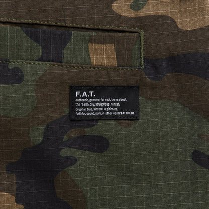 FAT WOODBEE エフエイティー ウッドビー F32610-PN30【メンズ ワイドパンツ カーゴパンツ テーパードパンツ リップストップ カモフラパンツ 26SS】