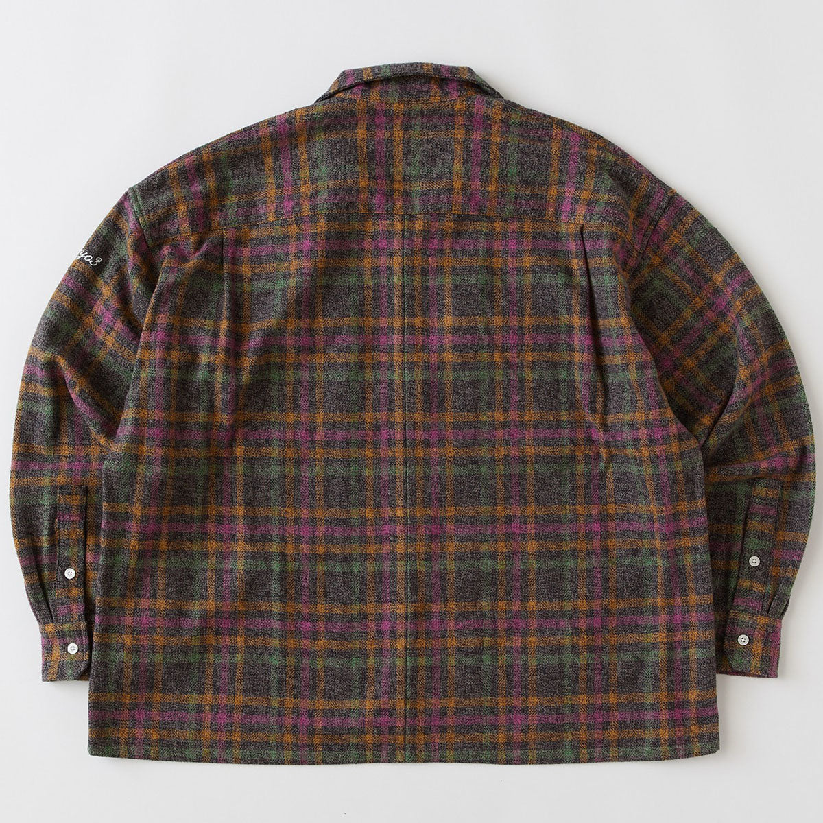 FAT HEATHERCROP エフエイティー ヘザークロップ F32610-SH01【メンズ ネルシャツ ワークシャツ チェックシャツ ビッグシルエット 厚手 26SS】