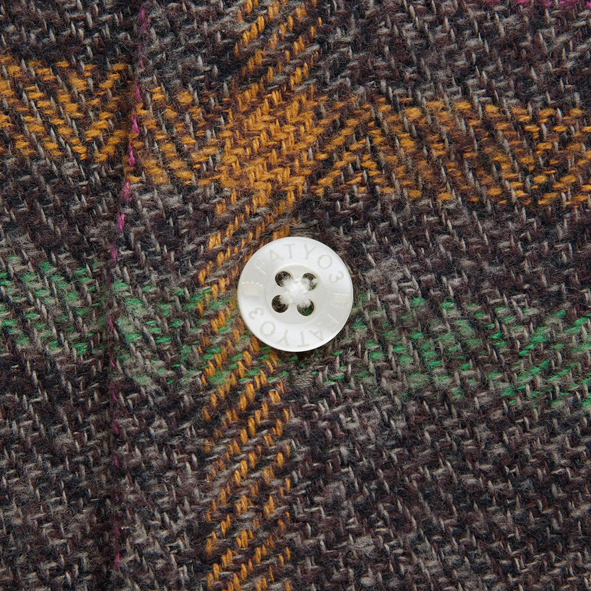 FAT HEATHERCROP エフエイティー ヘザークロップ F32610-SH01【メンズ ネルシャツ ワークシャツ チェックシャツ ビッグシルエット 厚手 26SS】