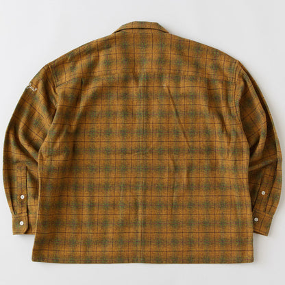 FAT HEATHERCROP エフエイティー ヘザークロップ F32610-SH01【メンズ ネルシャツ ワークシャツ チェックシャツ ビッグシルエット 厚手 26SS】