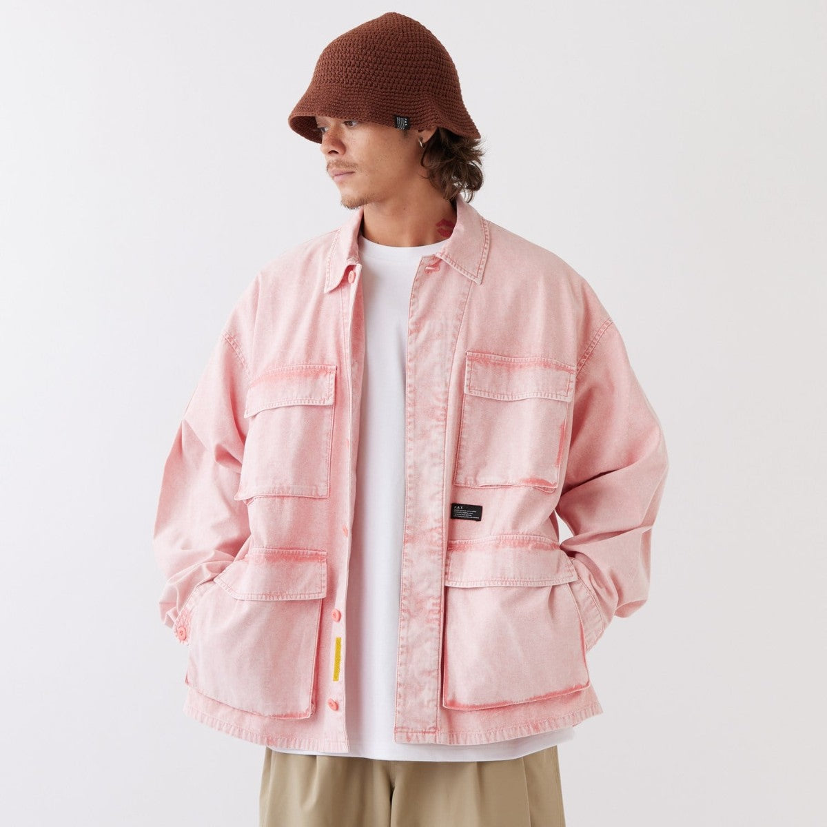 FAT F.D.U. エフエイティー F.D.U. F32610-SH06【メンズ ミリタリーシャツ ビッグシルエット 26SS】