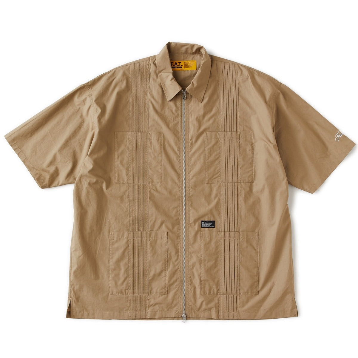 FAT CUBANZIP エフエイティー キューバンジップ F32610-SH20【メンズ タイプライター素材 ZIP ロゴ刺繍 26SS】