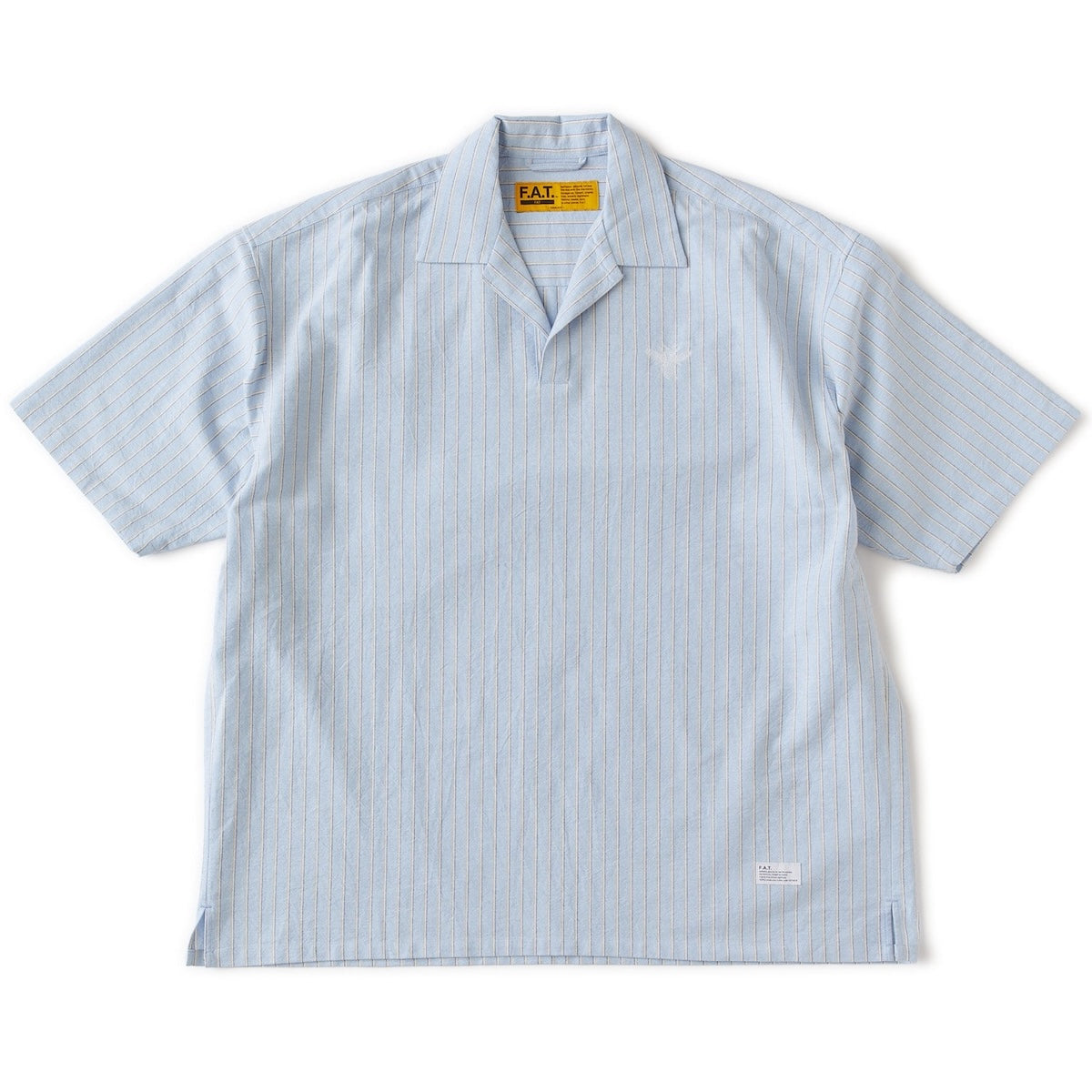 FAT OXOVER エフエイティー オックスオーバー F32610-SH21【メンズ ストライプ 半袖 BIGシルエット 26SS】
