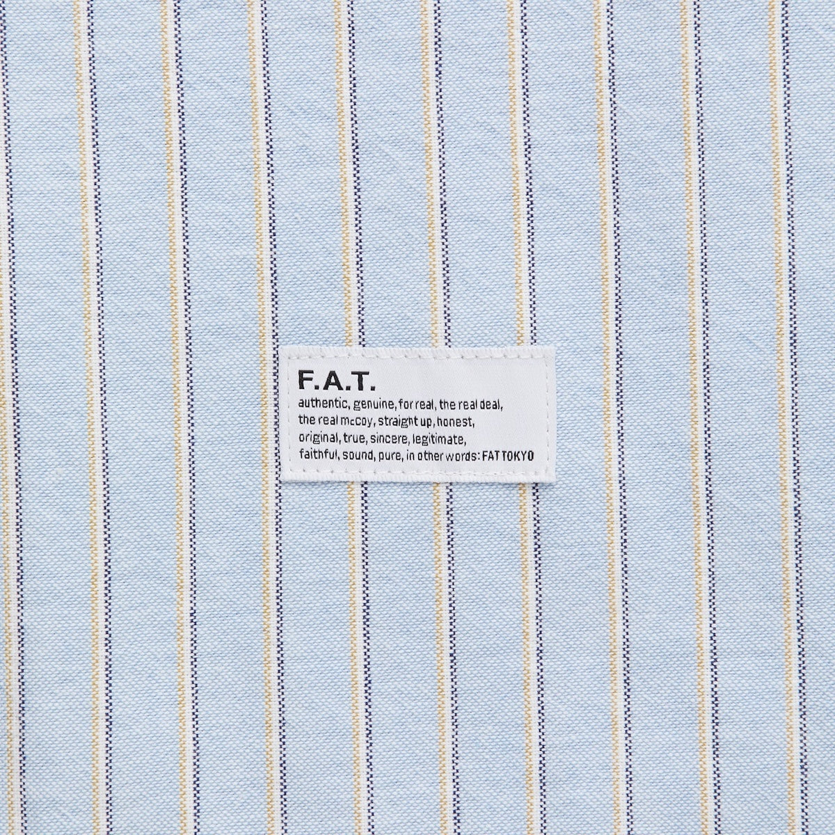 FAT OXOVER エフエイティー オックスオーバー F32610-SH21【メンズ ストライプ 半袖 BIGシルエット 26SS】