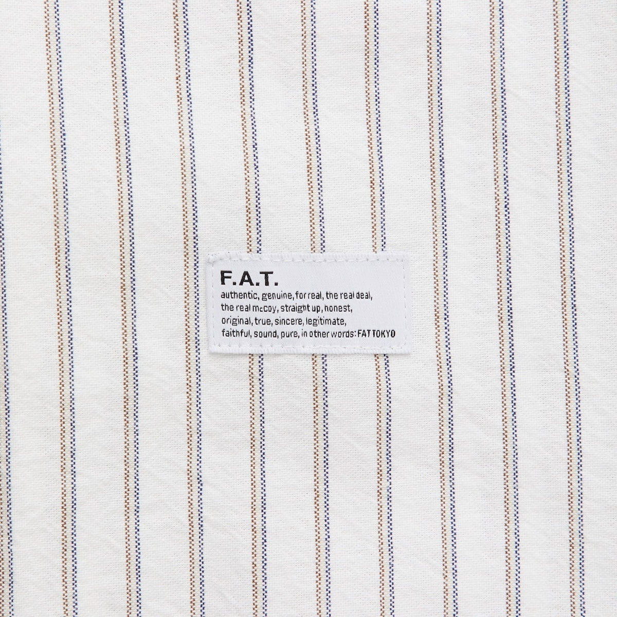 FAT OXOVER エフエイティー オックスオーバー F32610-SH21【メンズ ストライプ 半袖 BIGシルエット 26SS】