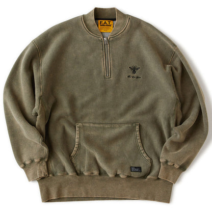 FAT FACID.HALF エフエイティー ファシッド.ハーフ F32610-SW09【メンズ ハーフジップ スウェット トレーナー 裏毛 26SS】