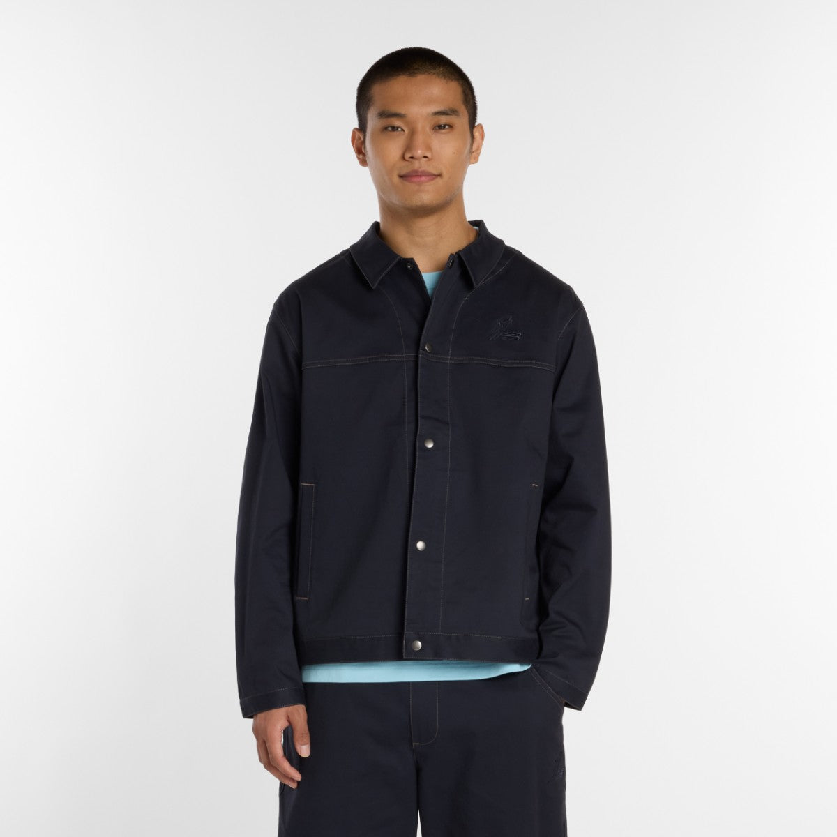 New Balance 大谷翔平 Signature Woven Twill Lined Jacket ニューバランス 大谷翔平シグネチャーウーブンツイルラインドジャケット MJ61628【メンズ ツイルジャケット リラックスフィット コットン素材 26SS】