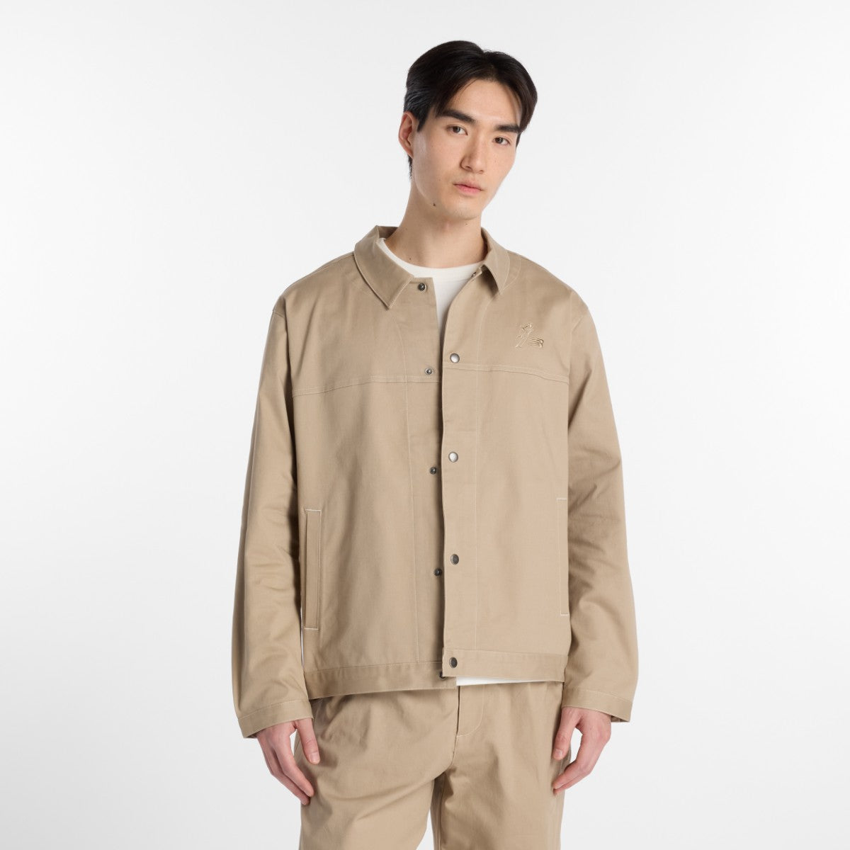 New Balance 大谷翔平 Signature Woven Twill Lined Jacket ニューバランス 大谷翔平シグネチャーウーブンツイルラインドジャケット MJ61628【メンズ ツイルジャケット リラックスフィット コットン素材 26SS】