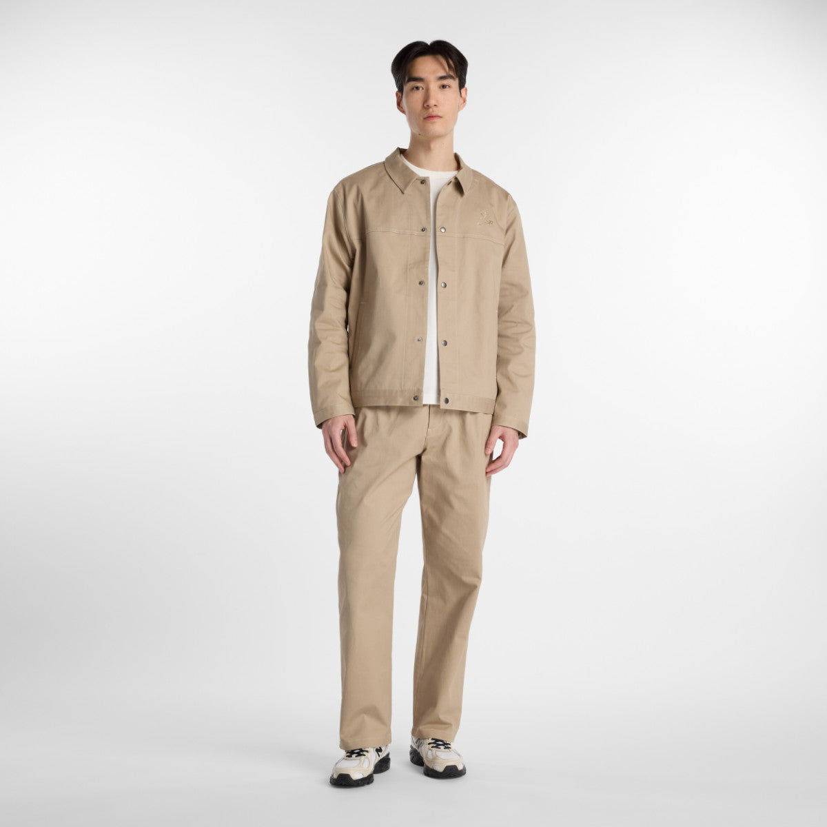 New Balance 大谷翔平 Signature Woven Twill Lined Jacket ニューバランス 大谷翔平シグネチャーウーブンツイルラインドジャケット MJ61628【メンズ ツイルジャケット リラックスフィット コットン素材 26SS】