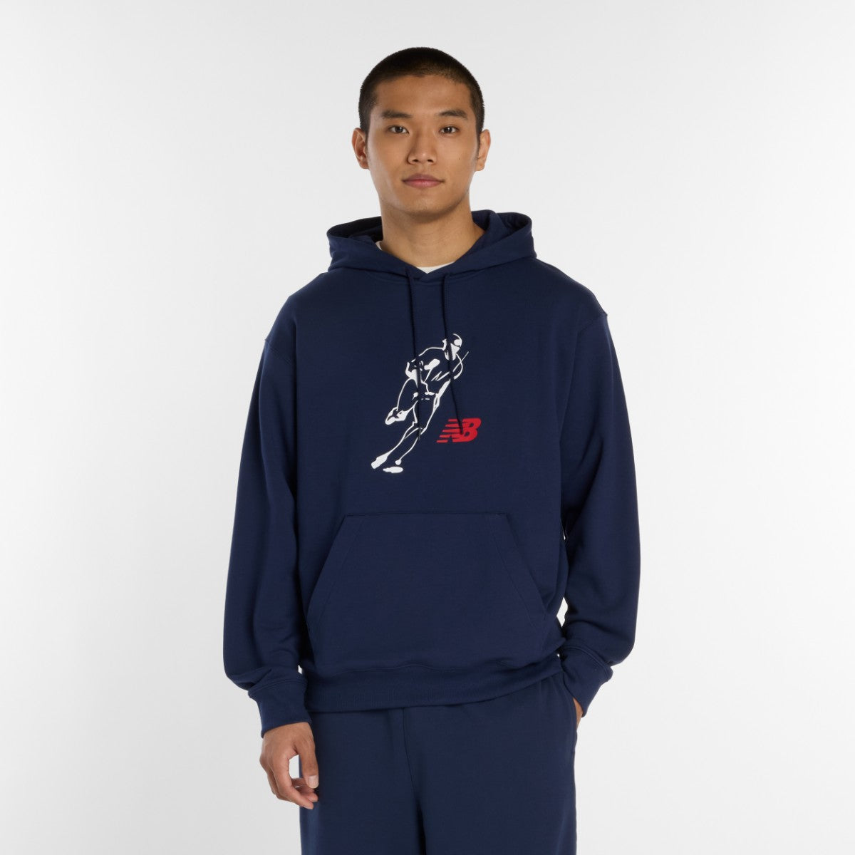 New Balance 大谷翔平 Always On Logo Hoodie ニューバランス 大谷翔平オールウェイズオンロゴフーディ MT6180F【メンズ フーディ リラックスフィット コットン素材 26SS】