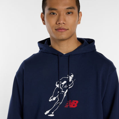 New Balance 大谷翔平 Always On Logo Hoodie ニューバランス 大谷翔平オールウェイズオンロゴフーディ MT6180F【メンズ フーディ リラックスフィット コットン素材 26SS】