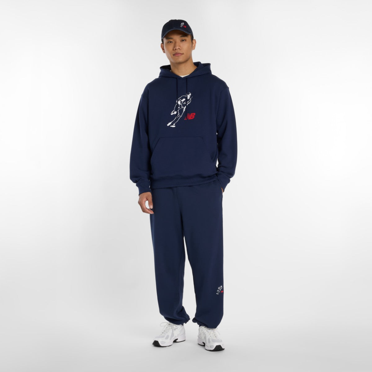 New Balance 大谷翔平 Always On Logo Hoodie ニューバランス 大谷翔平オールウェイズオンロゴフーディ MT6180F【メンズ フーディ リラックスフィット コットン素材 26SS】