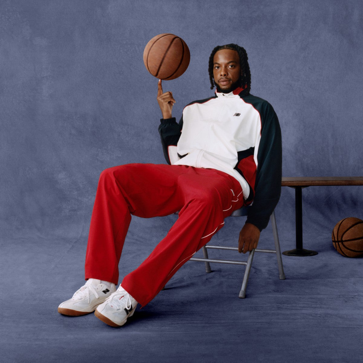 New Balance Basketball Color Block Woven Jacket ニューバランス バスケットボールカラーブロックウーブンジャケット MJ6174L【メンズ バスケットボール 快適 26SS】