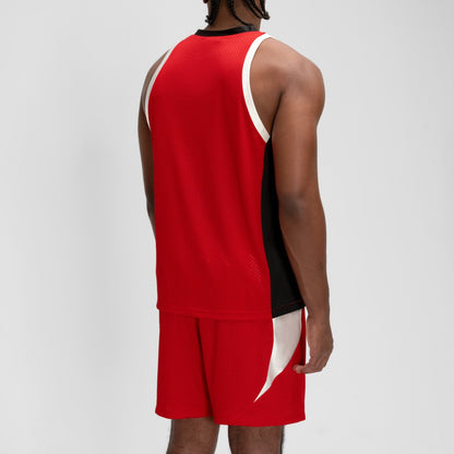 New Balance Basketball V-Neck Mesh Jersey ニューバランス バスケットボールVネックメッシュジャージ MT61E50【メンズ 通気性 ノースリーブ 26SS】