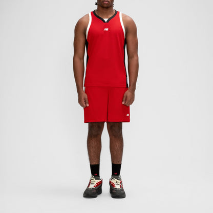 New Balance Basketball V-Neck Mesh Jersey ニューバランス バスケットボールVネックメッシュジャージ MT61E50【メンズ 通気性 ノースリーブ 26SS】