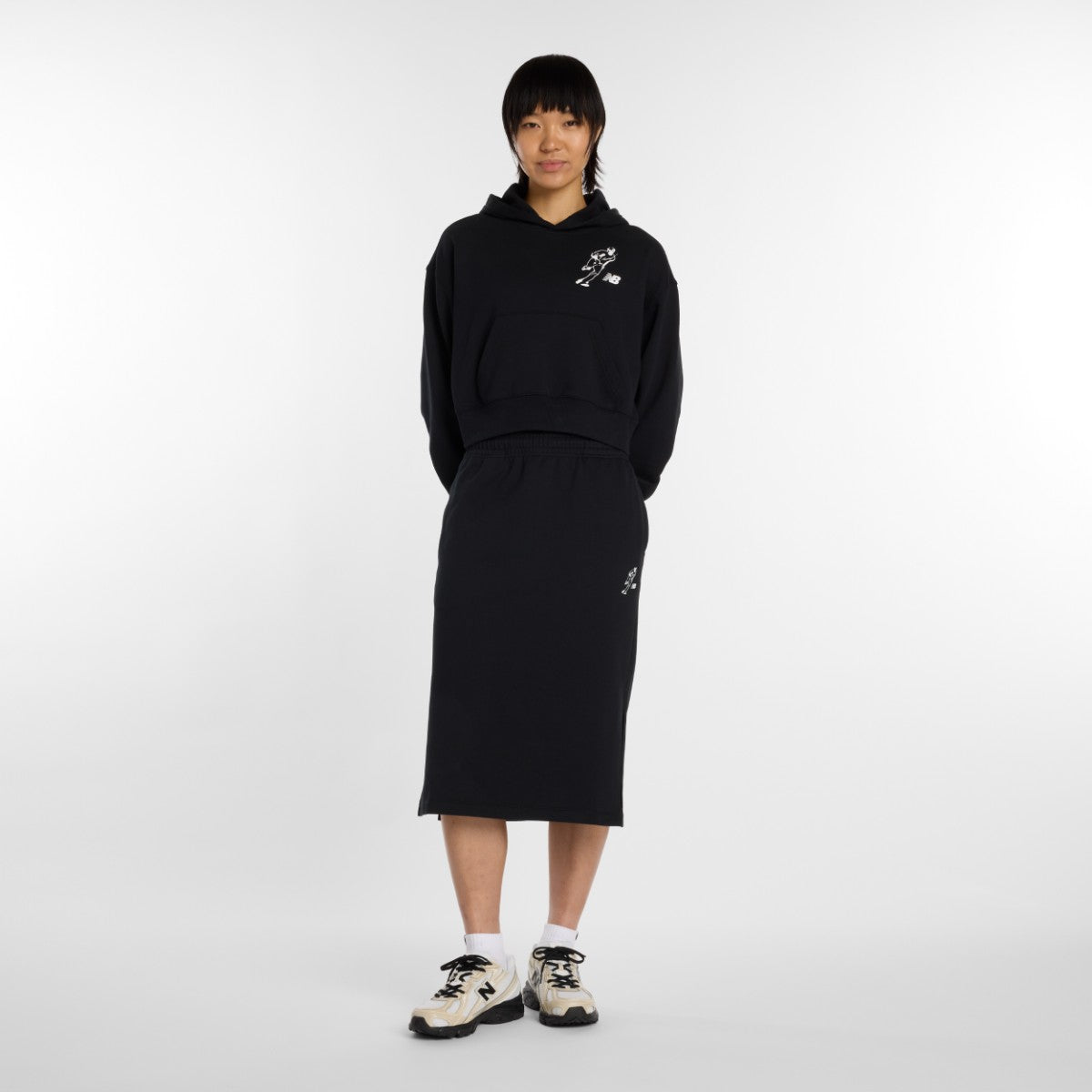 New Balance 大谷翔平 Women's Always On Skirt ニューバランス 大谷翔平ウィメンズオールウェイズオンスカート WB61C3C【レディース リラックスフィット デイリーユース フリース素材 26SS】