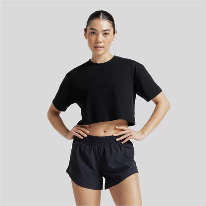 New Balance Klutch X NB Cropped Versatile T-Shirt ニューバランス Klutch X NBクロップドバーサタイルTシャツ WT61W8X【レディース コットンジャージー素材 クロップド丈 26SS】