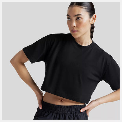 New Balance Klutch X NB Cropped Versatile T-Shirt ニューバランス Klutch X NBクロップドバーサタイルTシャツ WT61W8X【レディース コットンジャージー素材 クロップド丈 26SS】