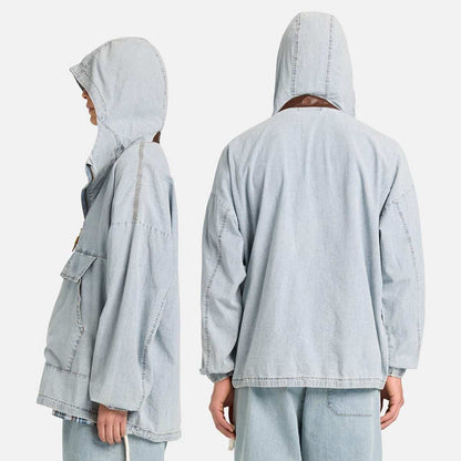 Timberland Anorak Jacket ティンバーランド アノラック ジャケット 0YH3E【メンズ コットン素材 刺繍 ハーフジップ 26SS】