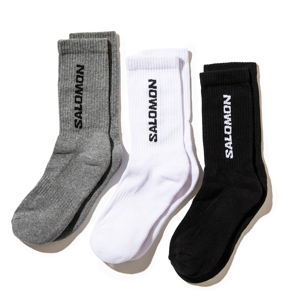 SALOMON EVERYDAY CREW 3-PACK サロモン エブリデイ クルー 3枚組 LC2086【メンズ 快適 天然素材 耐久性 衝撃吸収 26SS】