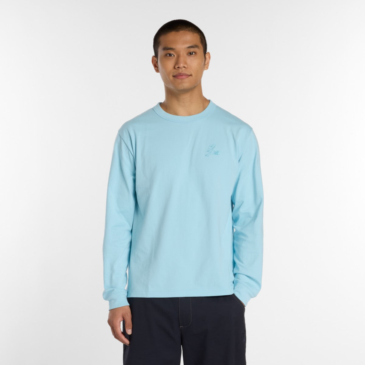 New Balance 大谷翔平 Signature Heavyweight Long Sleeve T-Shirt ニューバランス 大谷翔平シグネチャーヘビーオンス長袖Tシャツ MT61035【メンズ クルーネック コットン素材 ヘビーウェイト 26SS】