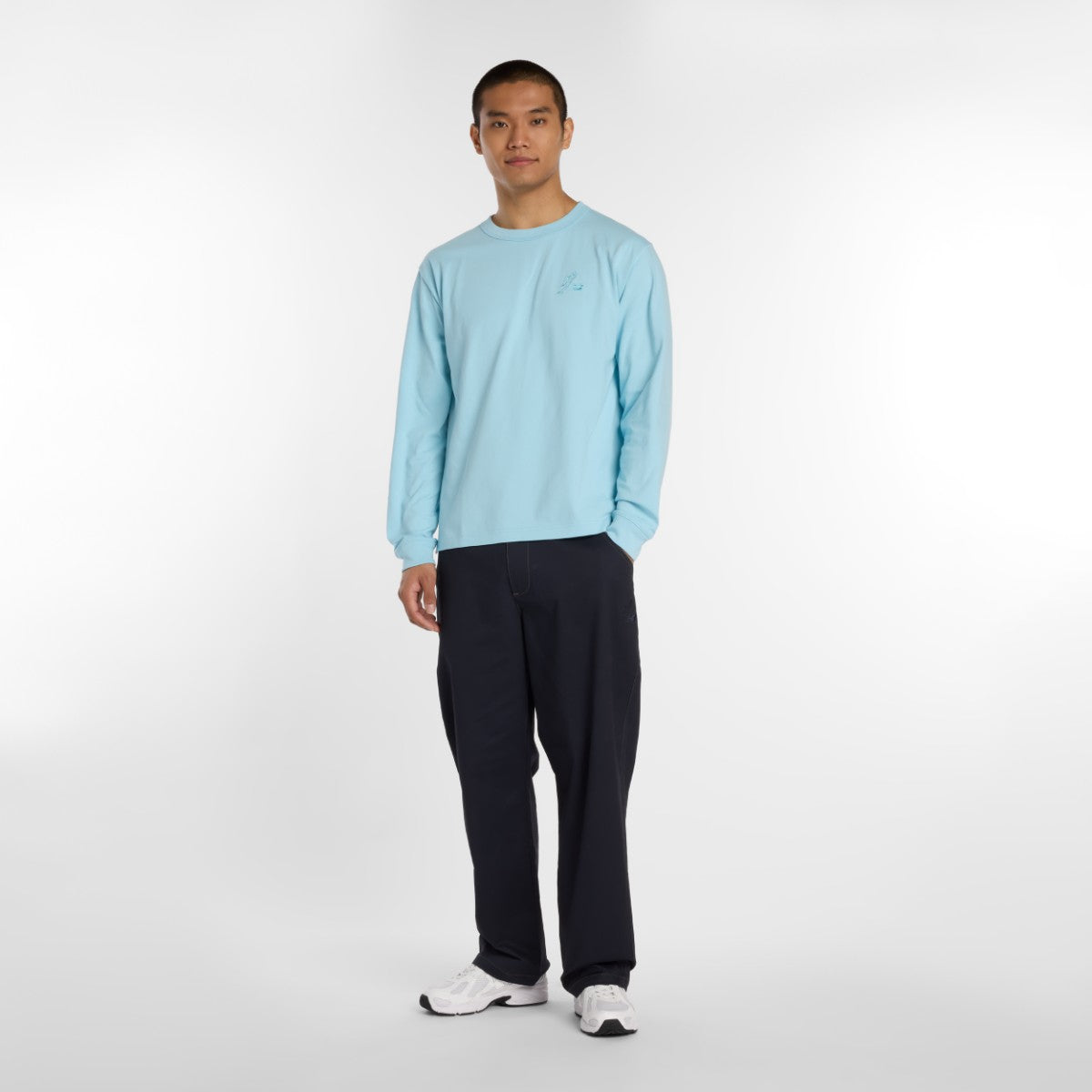 New Balance 大谷翔平 Signature Heavyweight Long Sleeve T-Shirt ニューバランス 大谷翔平シグネチャーヘビーオンス長袖Tシャツ MT61035【メンズ クルーネック コットン素材 ヘビーウェイト 26SS】